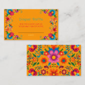 Fiesta Mexicaanse Kleurrijke Luier Raffle Visitekaartje (Voorkant / Achterkant)