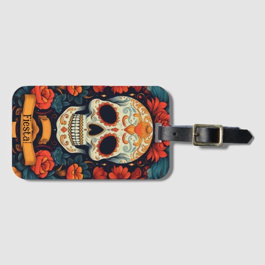 Fiesta! Mexicaanse PARTIJ Bagagelabel (Voorkant (horizontaal))