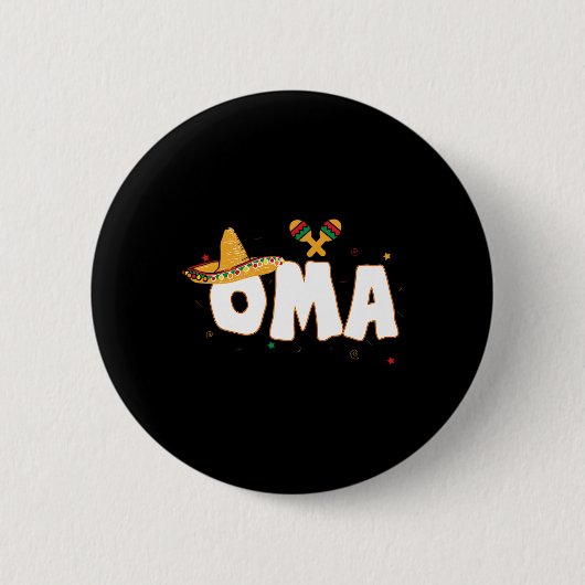 Fiesta Mexicaanse partij Cinco de Mayo Oma Oma Ronde Button 5,7 Cm (Voorkant)