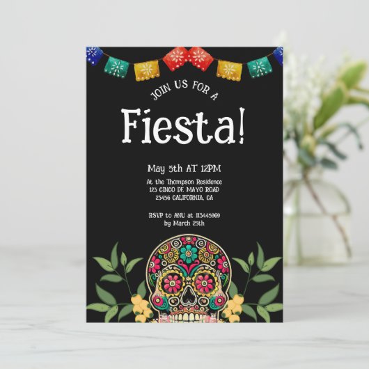 Fiesta! Mexicaanse PARTIJ Kaart (Staand voorkant)
