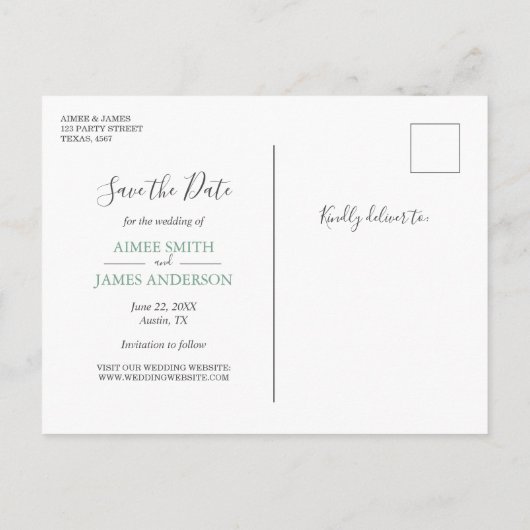 Fiesta Mexicaanse pastel zomercactus Bewaar de dat Aankondigingskaart (Achterkant)