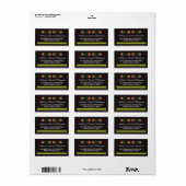 Fiesta Mexicaanse Print Bruiloft Adres Label (Full Sheet)