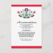 Fiesta Mexicaanse Rode Accommodatie Trouwkaarten Informatiekaartje (Voorkant)