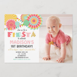 Fiesta Mexicaanse verjaardagsfeestje uitnodiging r