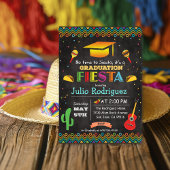 Fiesta Mexican Afstuderen Chalk Invitation Kaart
