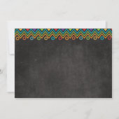 Fiesta Mexican Afstuderen Chalk Invitation Kaart (Achterkant)
