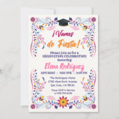 Fiesta Mexican Afstuderen Invitation Kaart (Voorkant)