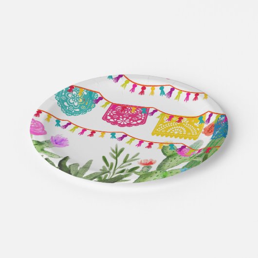 Fiesta Mexican Banners Floral Cactus Paper Bord (Gekanteld)