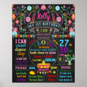Fiesta Mexican Birthday-bord Poster (Voorkant)