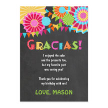 Fiesta Mexican Birthday Party - Hartelijk dank