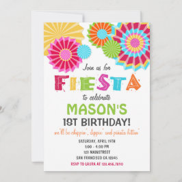 Fiesta Mexican Birthday Party Invitation Kaart