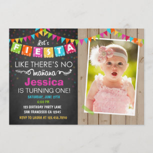 Fiesta Mexican Birthday Party Invitation Kaart