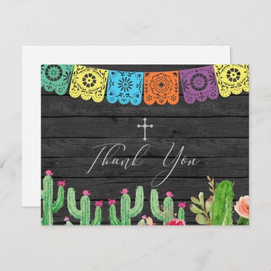 Fiesta Mexican Cactus Bedankt (Voorkant / Achterkant)