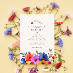 Fiesta Mexican Colorful Floral Rehearsal Dinner Kaart<br><div class="desc">Fiesta Mexican Colorful Floral Rehearsal Dinner Invitation</div>