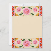 Fiesta Mexican Colorful Floral Wedding Kaart (Achterkant)