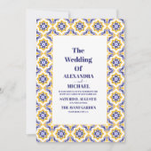 Fiesta Mexican Colorful Floral Wedding Kaart (Voorkant)