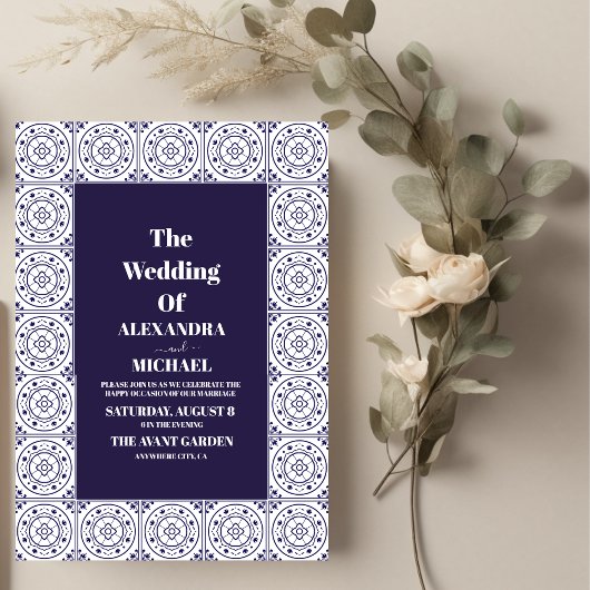 Fiesta Mexican Colorful Floral Wedding Kaart