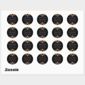 Fiesta Mexican Floral Wedding Ronde Sticker (Vel)