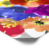 Fiesta Mexican Floral Wedding Welcome Sign Poster (Hoek)