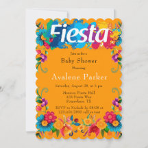 Fiesta Mexican Kleurrijke Bloemen Baby shower