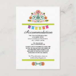 Fiesta Mexican Limoen Accommodding Wedding Cards Informatiekaartje