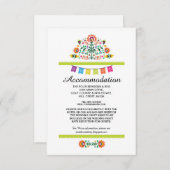 Fiesta Mexican Limoen Accommodding Wedding Cards Informatiekaartje (Voorkant / Achterkant)