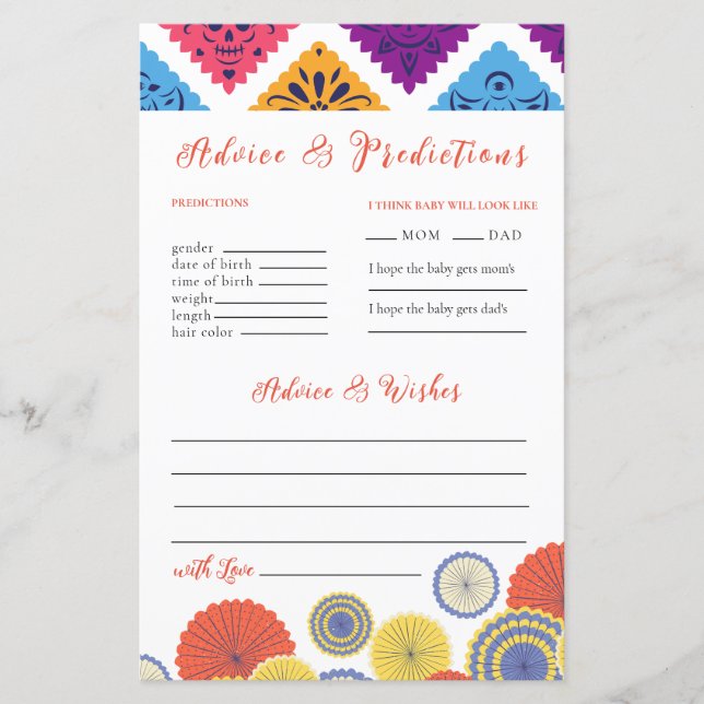Fiesta Mexican Paper Fan Advies & Voorspelling Kaa (Voorkant)