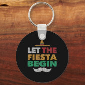 Fiesta Mexican Party Funny Cinco De Mayo Sleutelhanger (Voorkant)