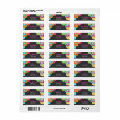 Fiesta Mexican Return Address Label (Full Sheet)