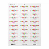 Fiesta Mexican Return Address Label (Full Sheet)