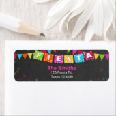 Fiesta Mexican Return Address Label (Insitu)