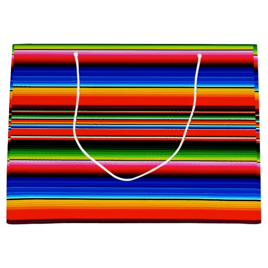 Fiesta Mexican Serape Groot Cadeauzakje (Voorkant)