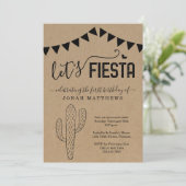 Fiesta Mexican Theme Birthday Party Kaart (Staand voorkant)