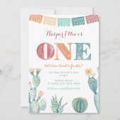 Fiesta Mexican Theme Girl Herfst 1e verjaardag Kaart (Voorkant)