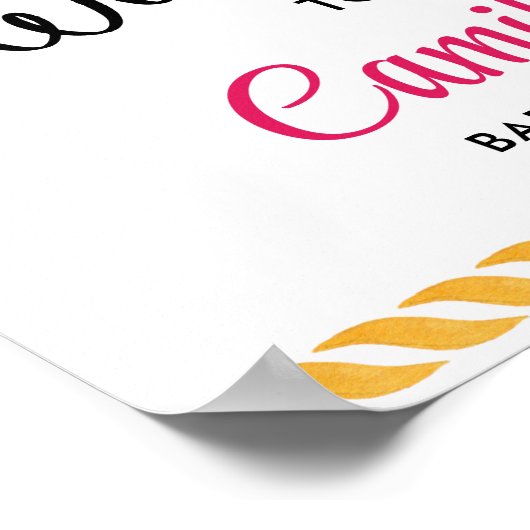 Fiesta Mexican Theme Party Welcome Poster (Hoek)