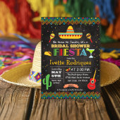 Fiesta Mexican Vrijgezellenfeest Chalk Invitation Kaart