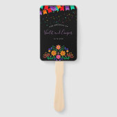 Fiesta Mexican Wedding Bedankt Handwaaier (Voorkant)