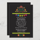 Fiesta Mexican Wedding Party Bright Invitation Kaart (Voorkant / Achterkant)