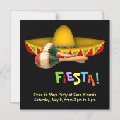 Fiesta Mexicana Magnetische Uitnodiging (Voorkant)