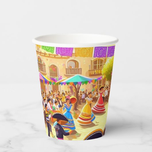 Fiesta Mexicana Papieren Bekers (Voorkant)