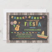 Fiesta Mexico Mexican Baby shower Party Invite Kaart (Voorkant)