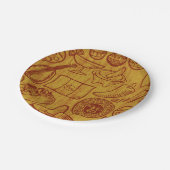 Fiesta Mexico Paper-Borden Papieren Bordje (Gekanteld)