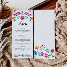 Fiesta Mexico Thema Party Menu