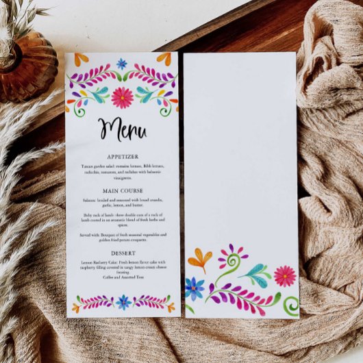 Fiesta Mexico Thema Party Menu