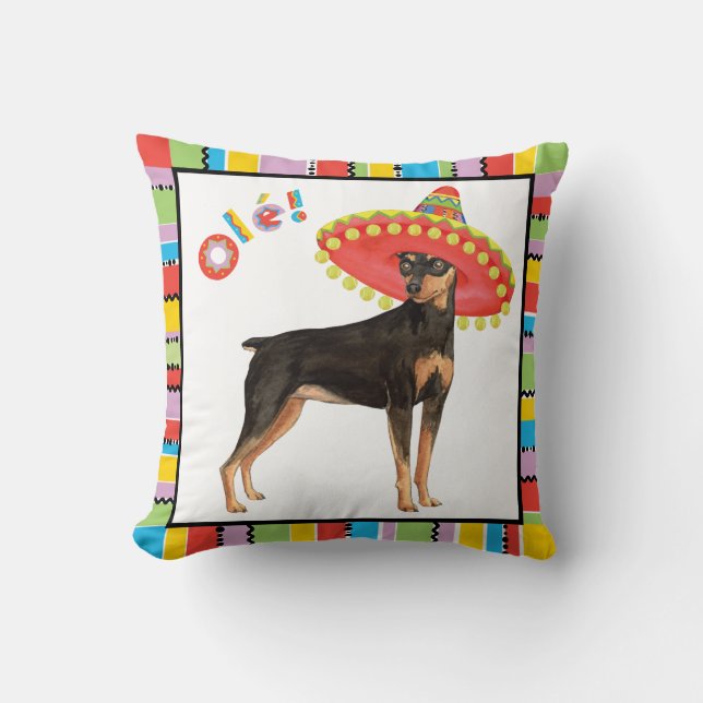 Fiesta Min Pin Kussen (Voorkant)