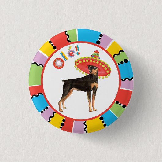 Fiesta Min Pin Ronde Button 3,2 Cm (Voorkant)