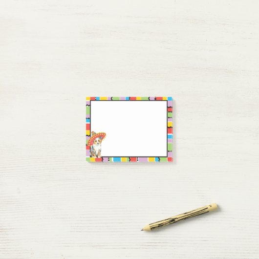 Fiesta Miniature American Shepherd Post-it® Notes (Op bureau)
