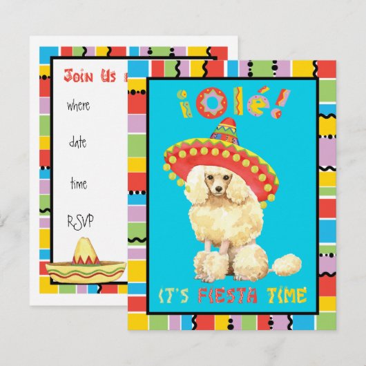 Fiesta Miniature Poodle Kaart (Voorkant / Achterkant)