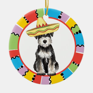Fiesta Miniature Schnauzer Keramisch Ornament