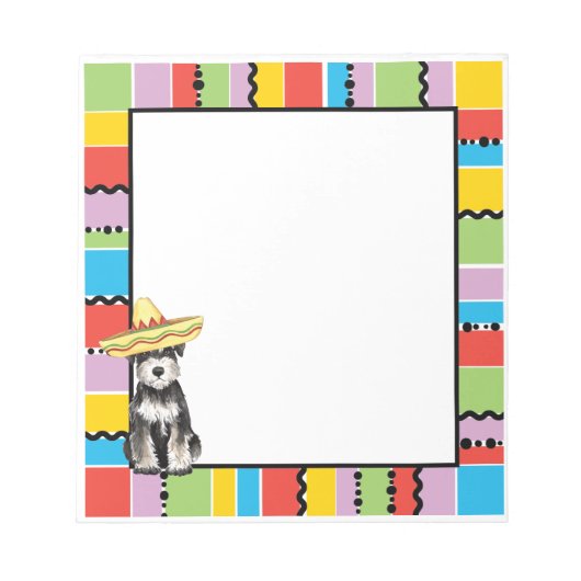 Fiesta Miniature Schnauzer Notitieblok (Voorkant)